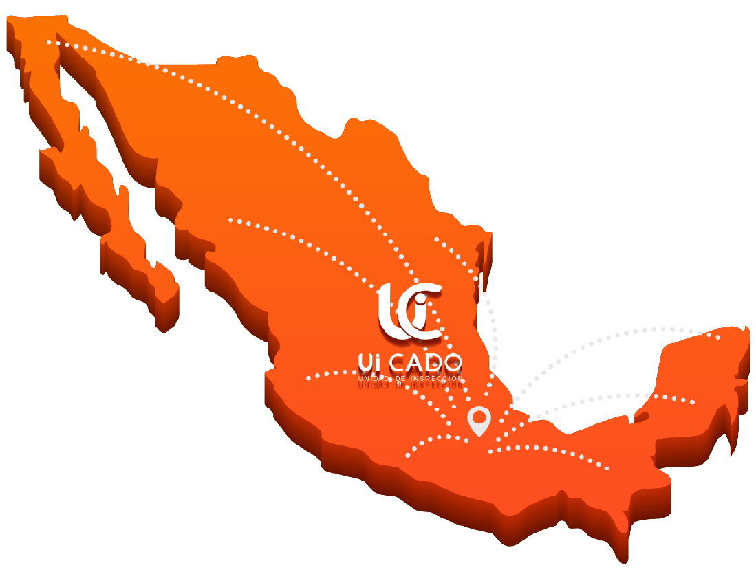 Mapa de cobertura nacional de servicios de inspección para gasolineras e hidrocarburos en México